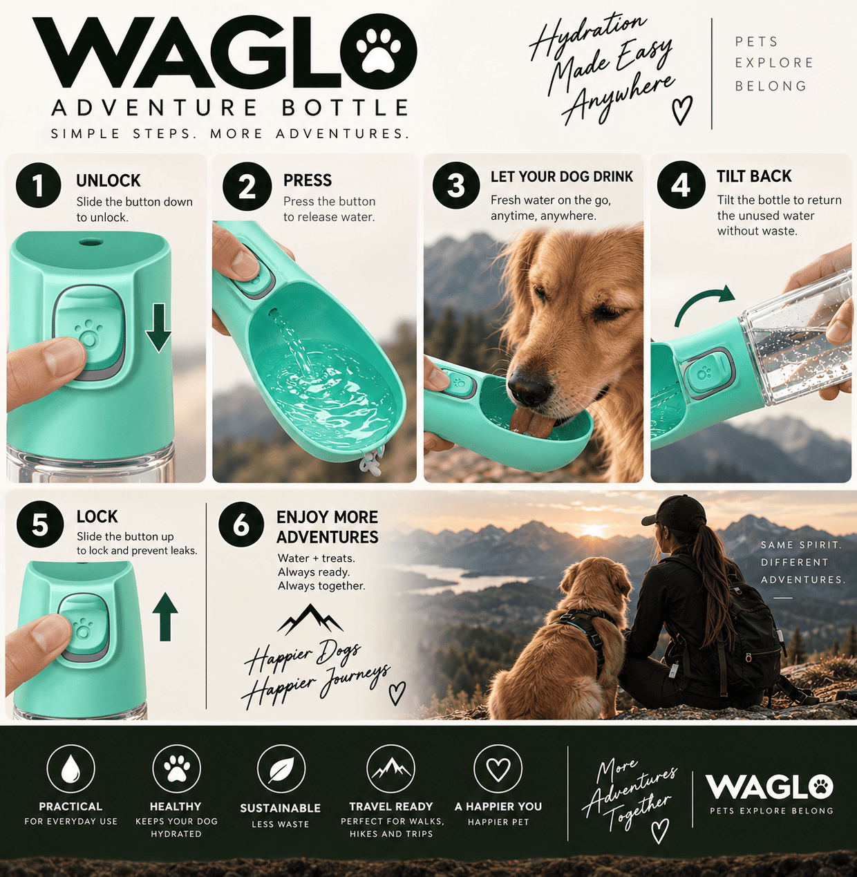 WAGLO™ Adventure Bottle